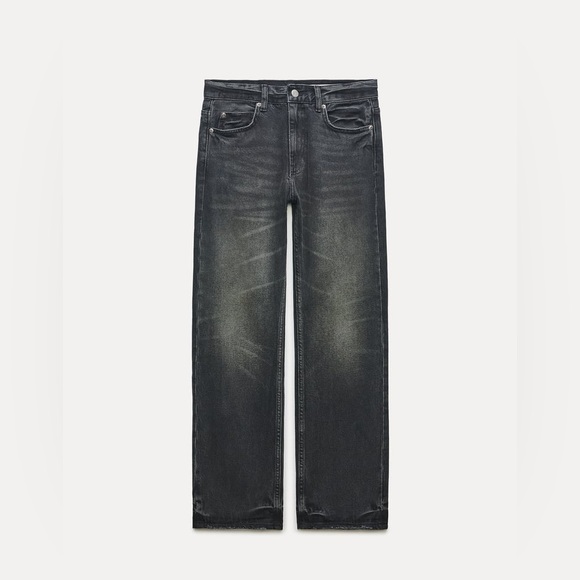 LOW RISE STRAIGHT LEG JEANS ZW COLLECTION - Picture 1 of 12
